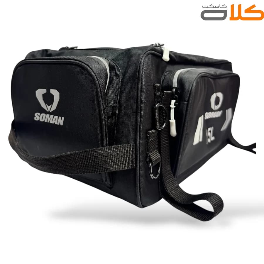 کیف پشت زین و تاپ باکس سومان 15 لیتر SOMAN — تصویر ۲