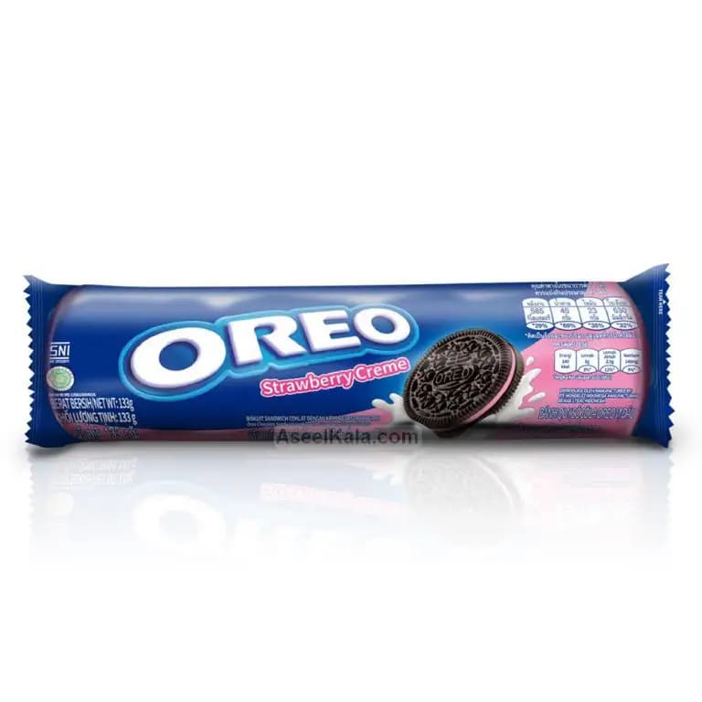 بیسکویت اورئو توت فرنگی وزن 133 گرم – Oreo