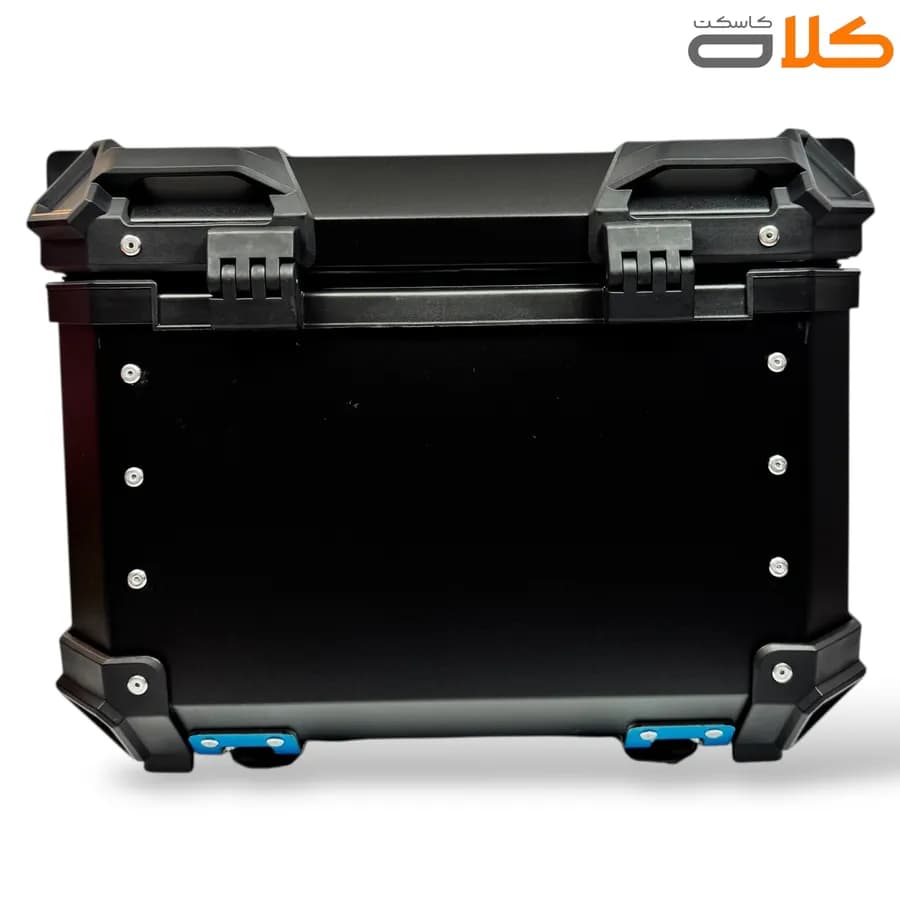 باکس موتور سیکلت تکنو TEKNO فلزی مشکی 45 لیتر — تصویر ۴