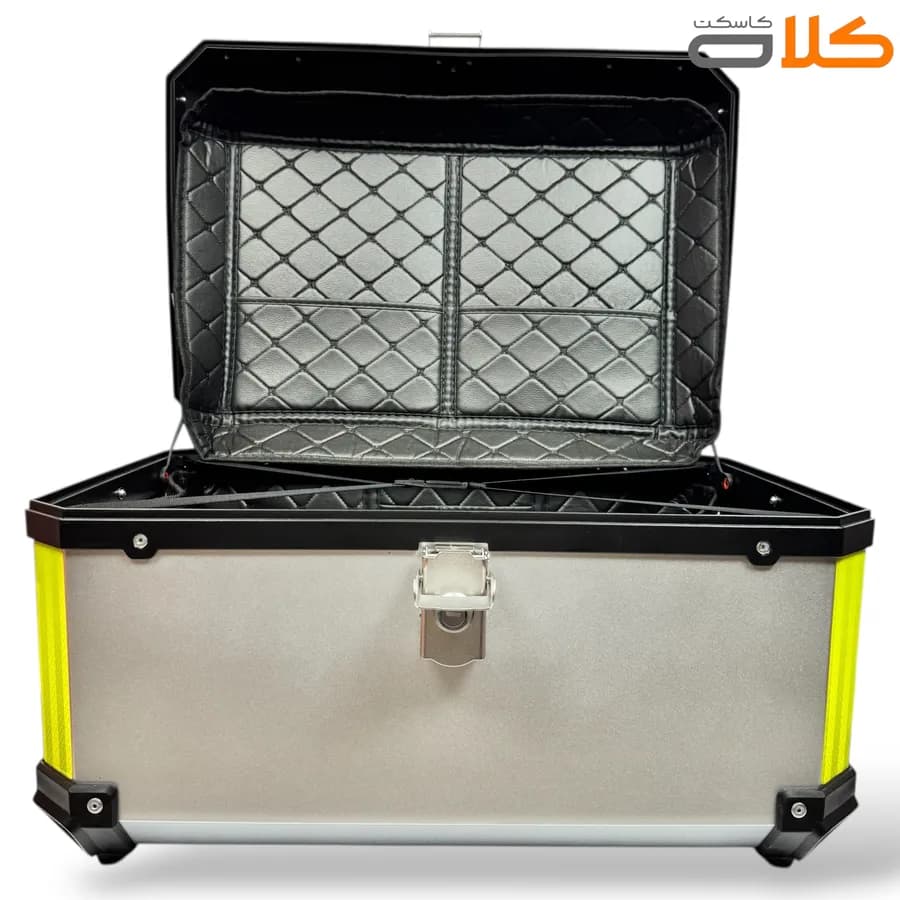 باکس موتور سیکلت TEKNO سایز بزرگ نقره ای 65 لیتر — تصویر ۳