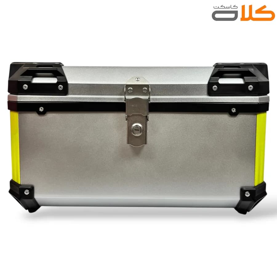 باکس موتور سیکلت TEKNO سایز بزرگ نقره ای 65 لیتر