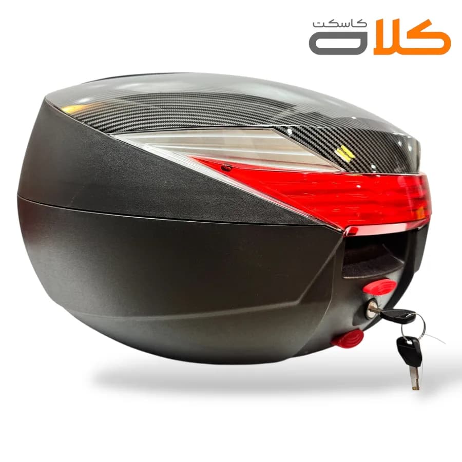 باکس موتور سیکلت طرح کربن سایز بزرگ TEKNO — تصویر ۲