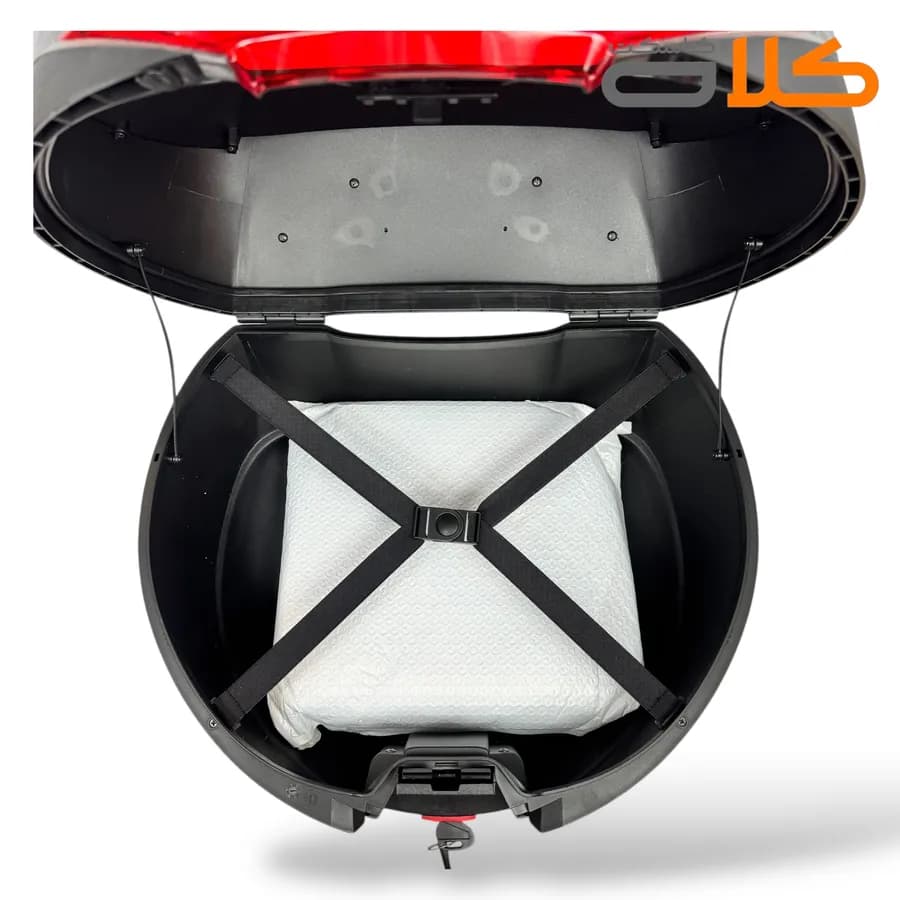باکس موتور سیکلت طرح کربن سایز بزرگ TEKNO — تصویر ۵
