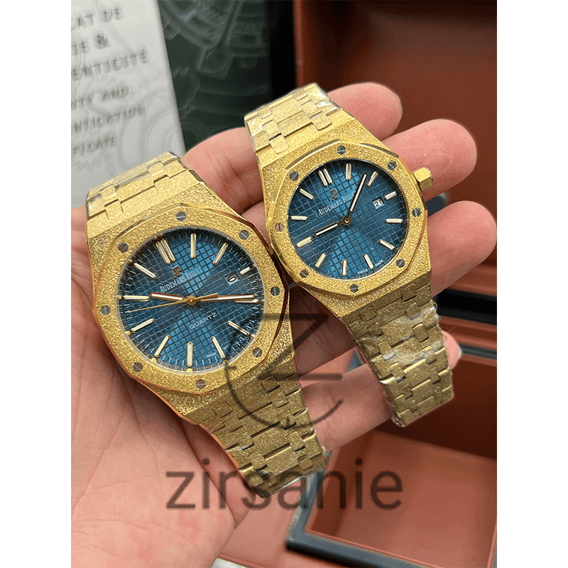 ساعت مچی اودمار پیگه شاین (تک و ست) Audemars Piguet Shine Golden Blue — تصویر ۶