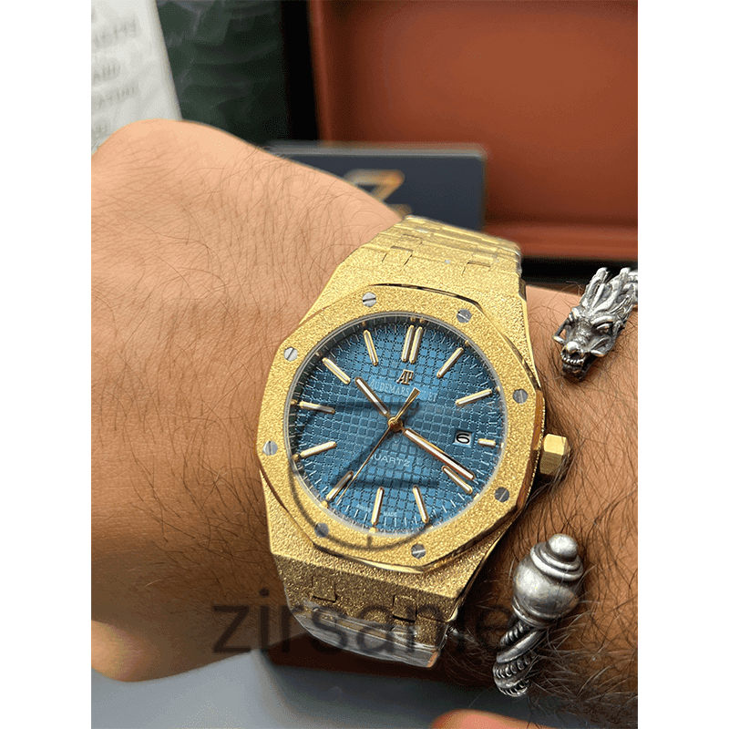 ساعت مچی اودمار پیگه شاین (تک و ست) Audemars Piguet Shine Golden Blue — تصویر ۷