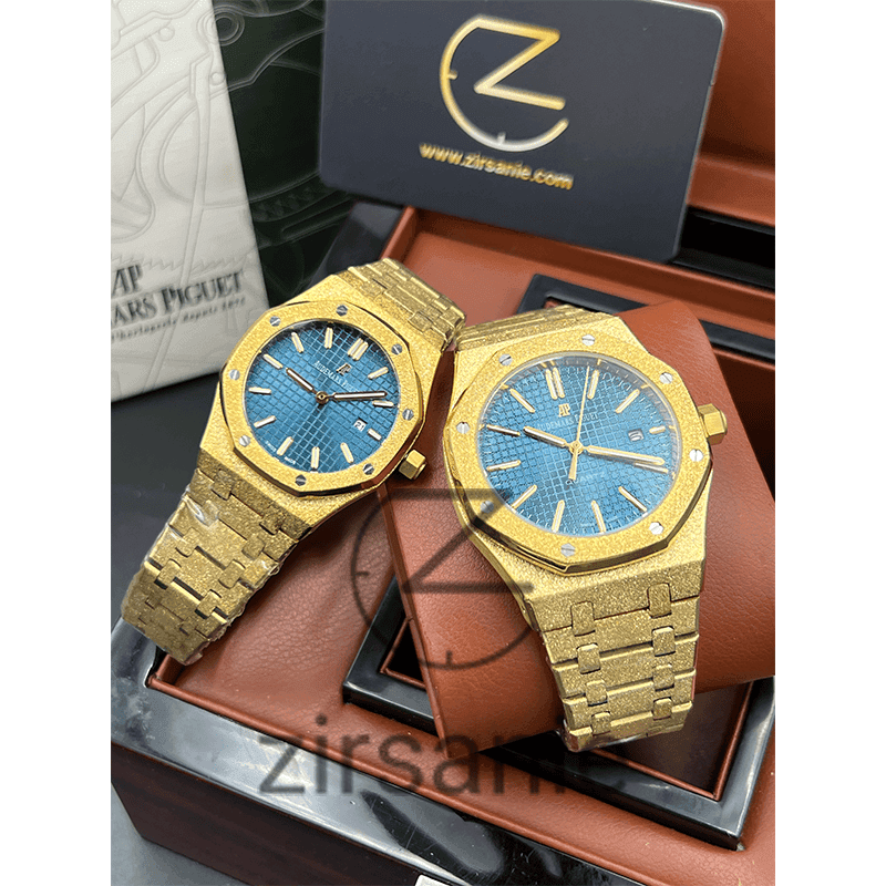 ساعت مچی اودمار پیگه شاین (تک و ست) Audemars Piguet Shine Golden Blue — تصویر ۴
