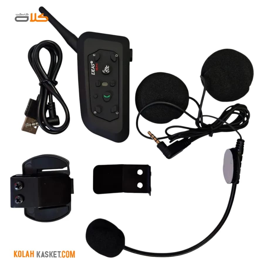 بلوتوث کلاه کاسکت EJEAS مدل V6 pro — تصویر ۲
