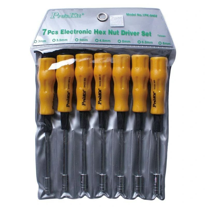 ست پیچ گوشتی بکسی 7 عددی پروسکیت مدل 1PK-9402 — تصویر ۴