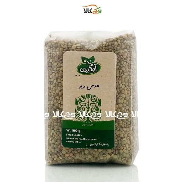 عدس ریز ارگانیک آبگینه – 900 گرمی