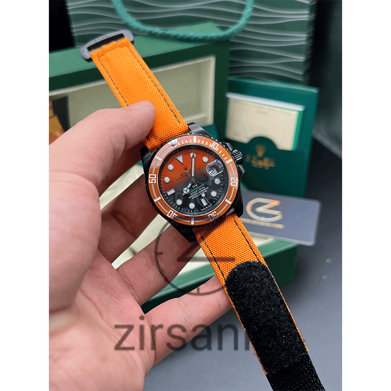 ساعت مچی مردانه رولکس ساب مارینر Rolex Submariner Orange Black — تصویر ۴