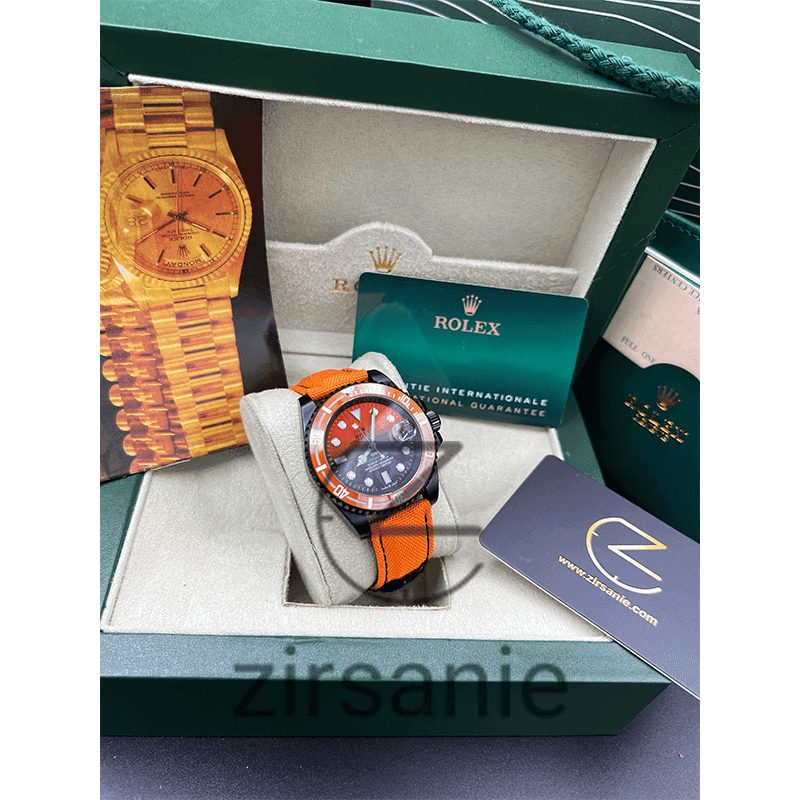 ساعت مچی مردانه رولکس ساب مارینر Rolex Submariner Orange Black — تصویر ۲