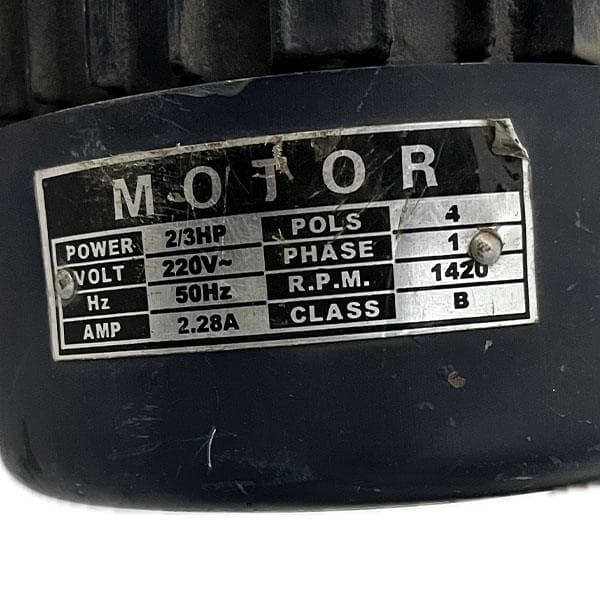 موتور 220 ولت AC تک فاز (اسب 2.3) (1420rpm) مدل (کلاس B) — تصویر ۴