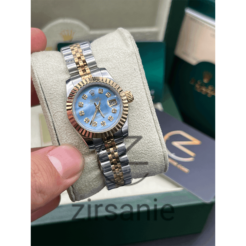 ساعت مچی زنانه رولکس دیتجاست Rolex Datejust Silver Gold Tiffany Pearl — تصویر ۶