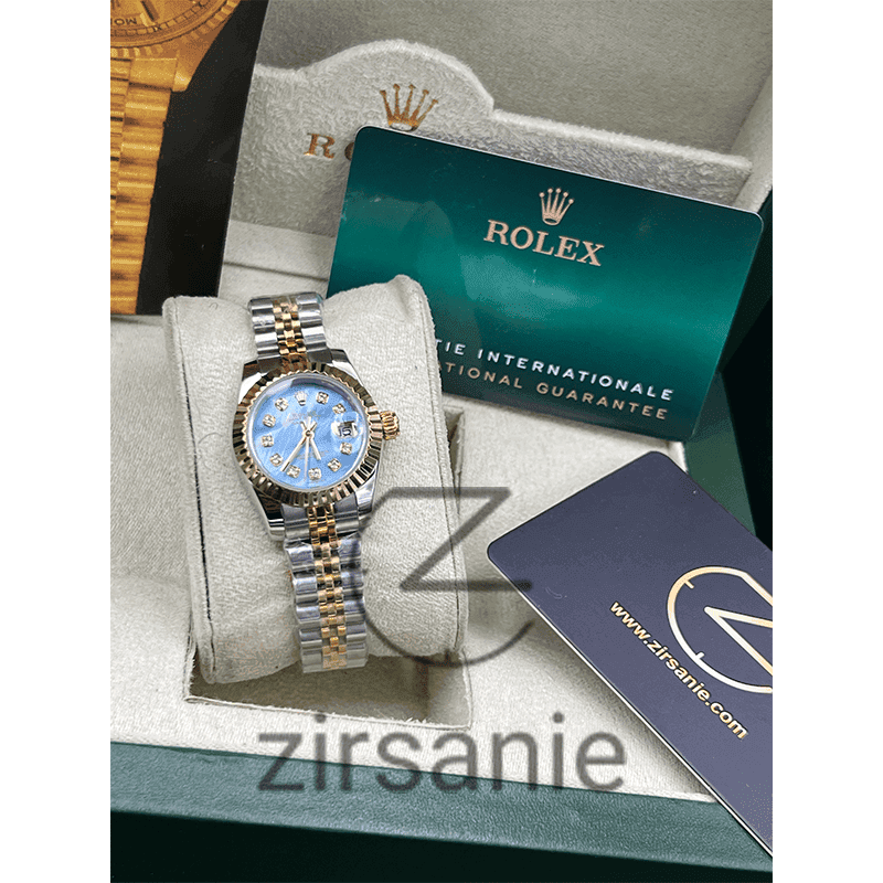 ساعت مچی زنانه رولکس دیتجاست Rolex Datejust Silver Gold Tiffany Pearl — تصویر ۲