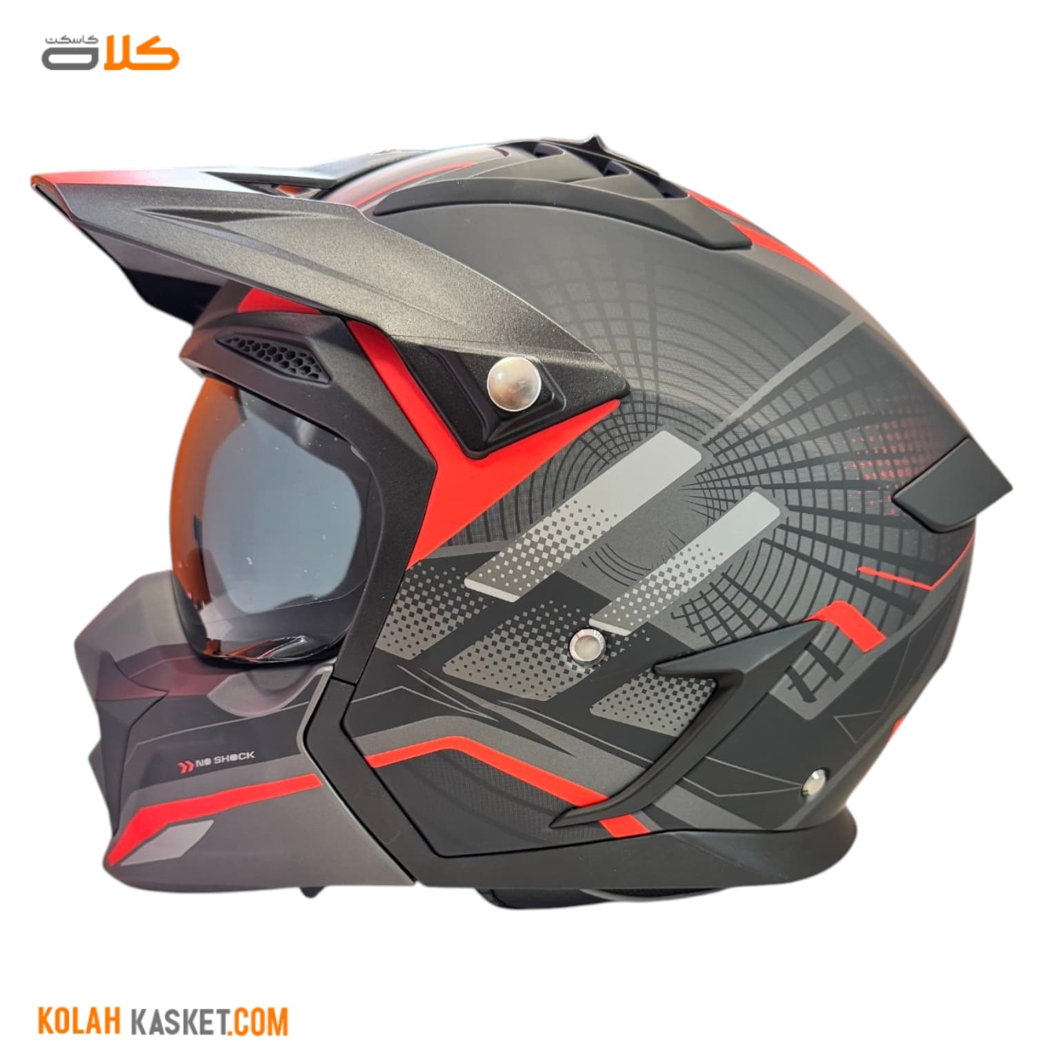 کلاه کاسکت فک جدا راپیدو مدل 890 RED-B — تصویر ۲