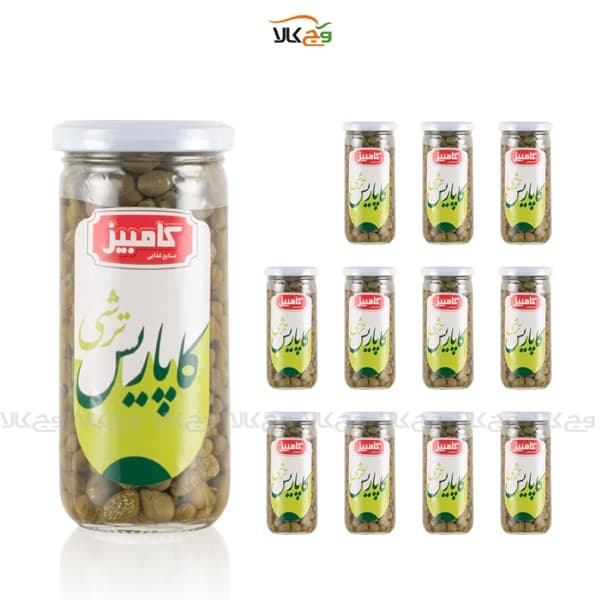 شیرینک ترشي كاپاريس کامبیز 240 گرمي – 12 عددی