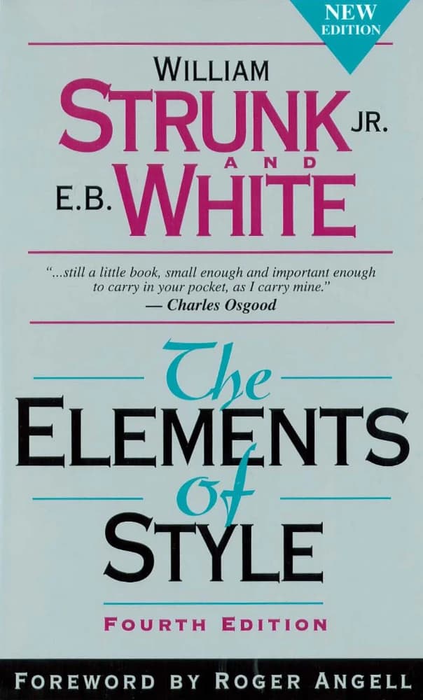 کتاب The Elements of Style (عناصر سبک نگارش) نسخه انگلیسی PDF | William Strunk Jr., E. B. White