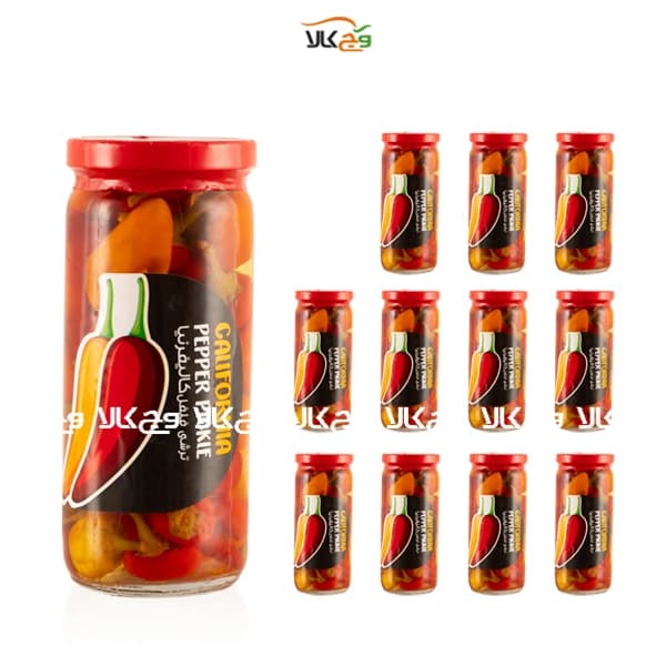 شیرینک ترشي فلفل كاليفرنيا کامبیز – 500 گرمي – 12 عددی