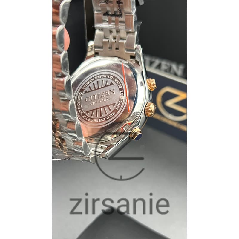 ساعت مچی مردانه سیتیزن کلاسیک کرنوگراف Citizen Classic Silver Rosegold Blue — تصویر ۶