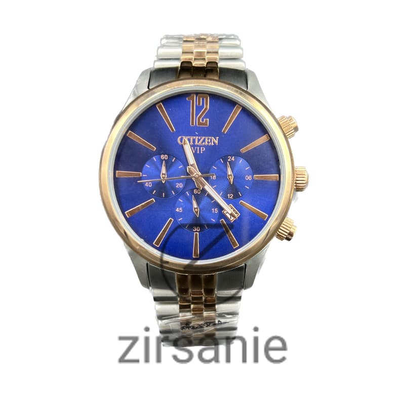 ساعت مچی مردانه سیتیزن کلاسیک کرنوگراف Citizen Classic Silver Rosegold Blue