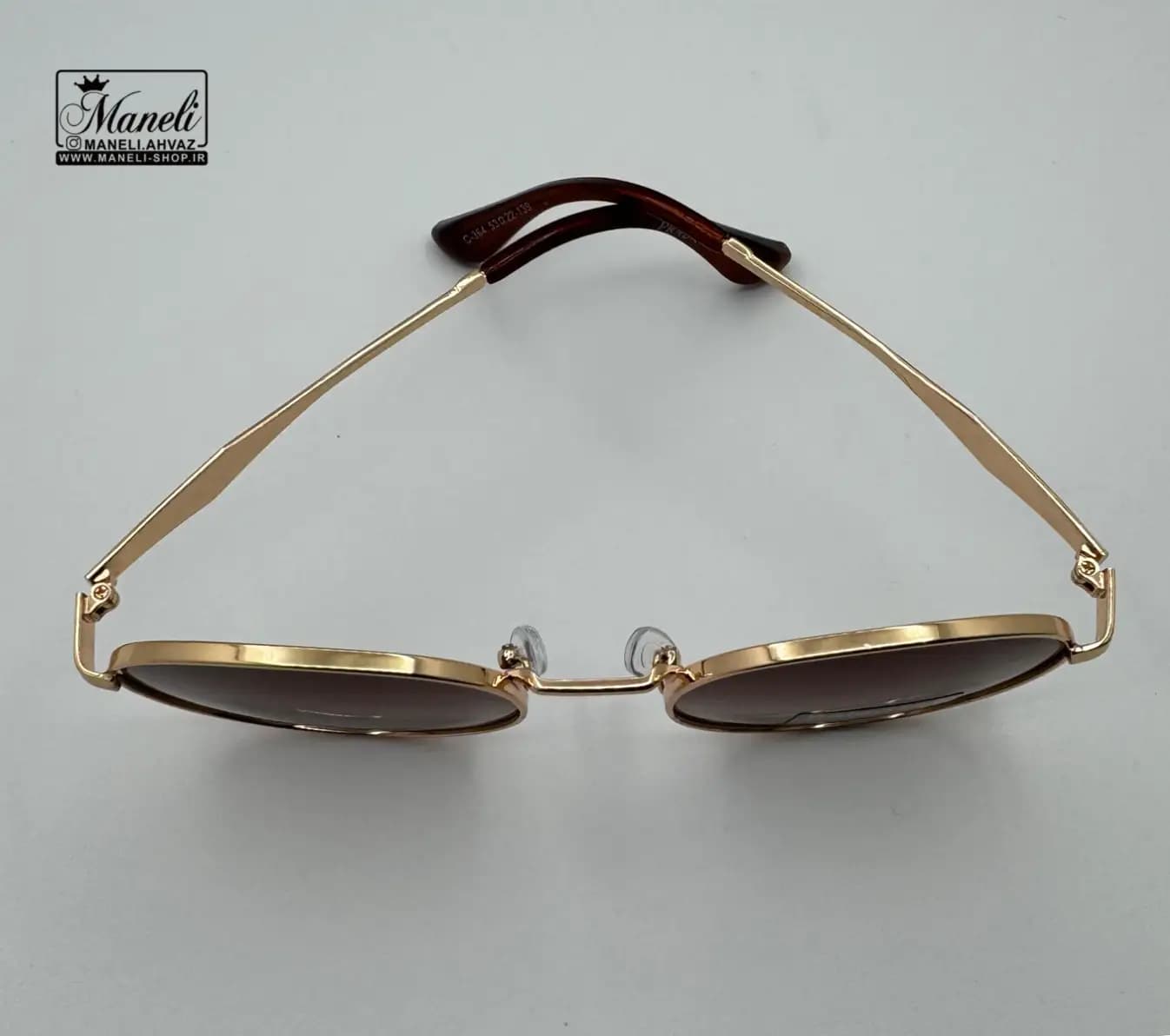 عینک آفتابی uv پلاریزه prada قهوه ای — تصویر ۳