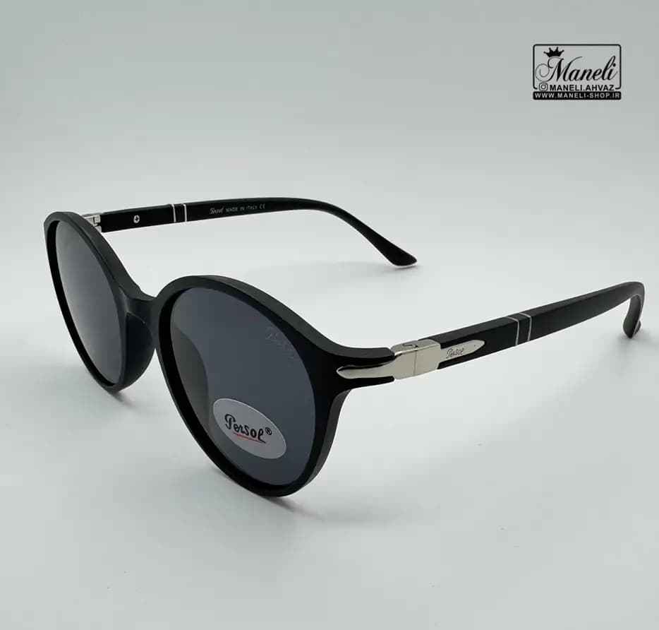 عینک آفتابی UV400 مدل گرد مشکی