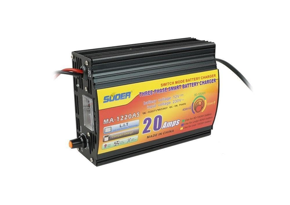 شارژر باتری 12 ولت 20 آمپر سوئر مدل (MA-1220AS)