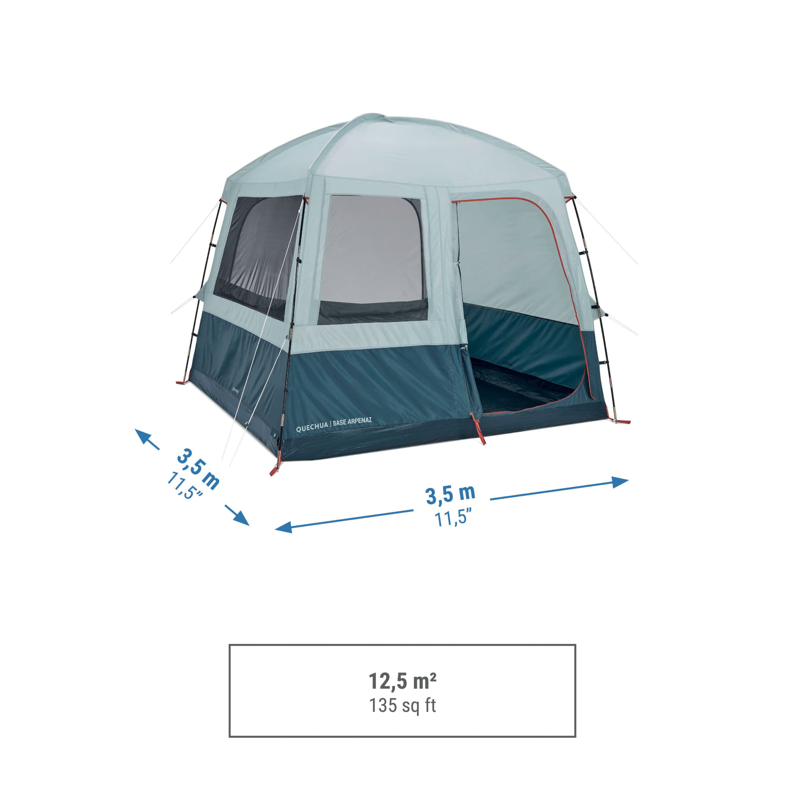 چادر مسافرتی کچوا – 6 نفره آرپناز Quechua Canopy – 6 Person – Arpenaz Base — تصویر ۴