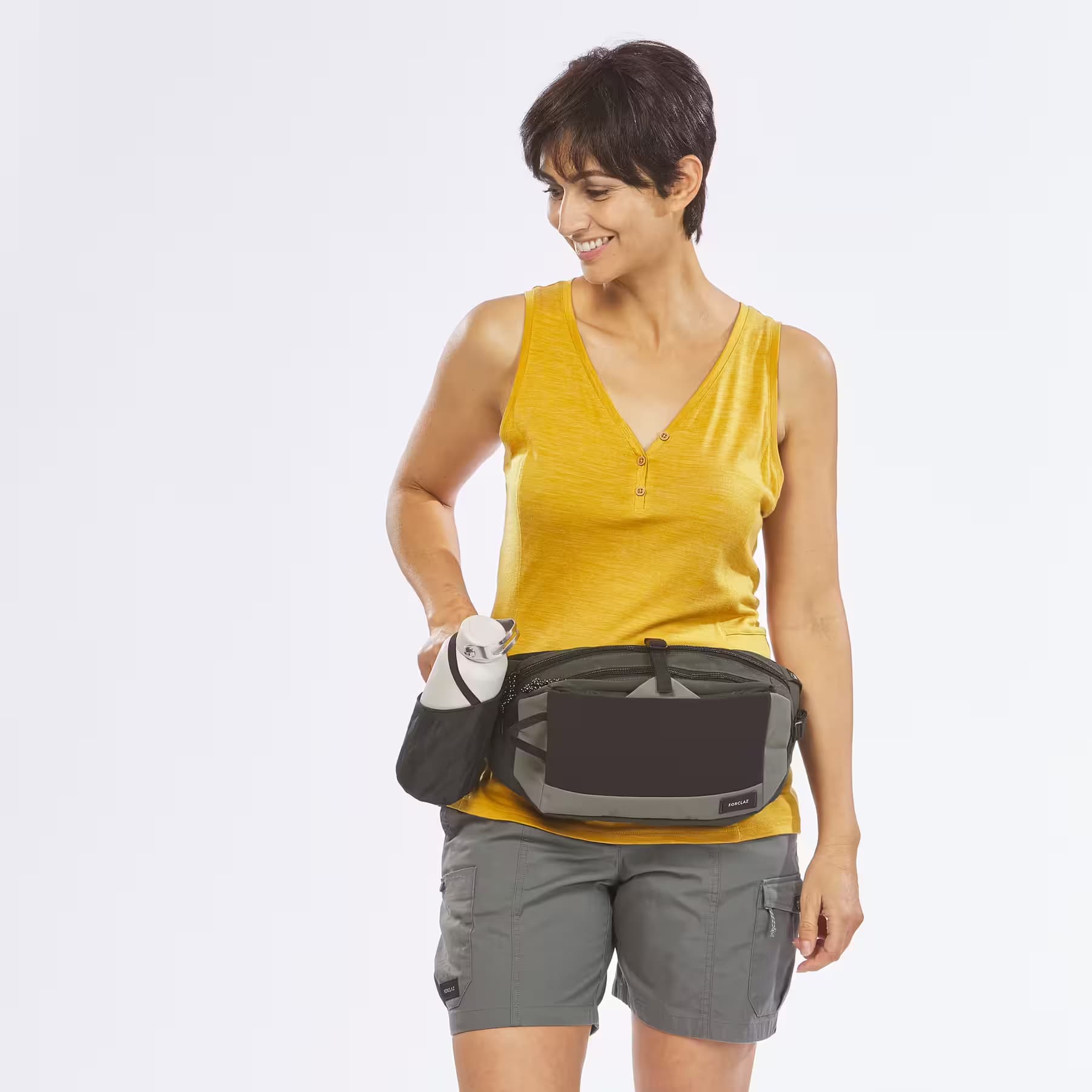 کیف کمری فورکلاز – 7 لیتری Forclaz Waist Bag – 7 Liters – Black – Travel — تصویر ۲