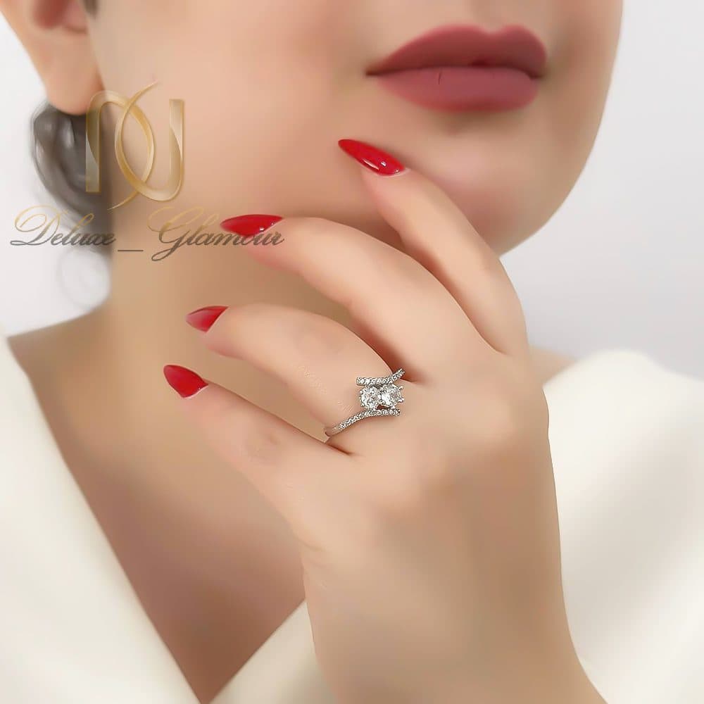 انگشتر نقره زنانه ظریف — تصویر ۸