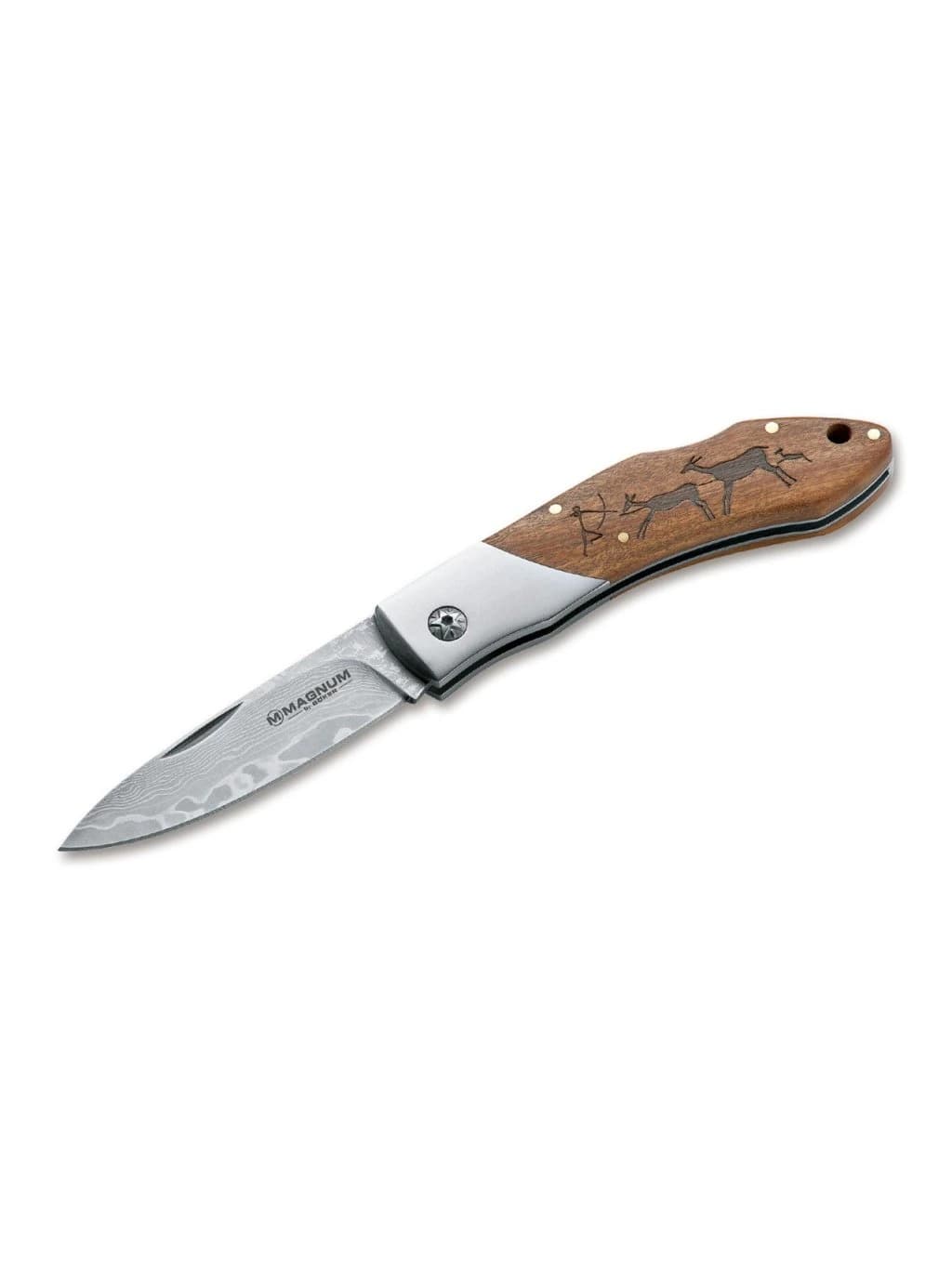 چاقو بوکر مگنوم داماس مرد غارنشین Böker Magnum Damascus Caveman