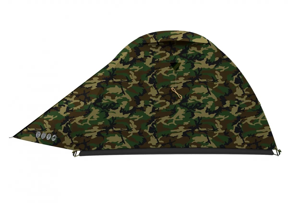 چادر هاسکی بیزام آرمی – 2 نفره بک‌پکینگ Husky Bizam 2 Army Backpacking Tent — تصویر ۳