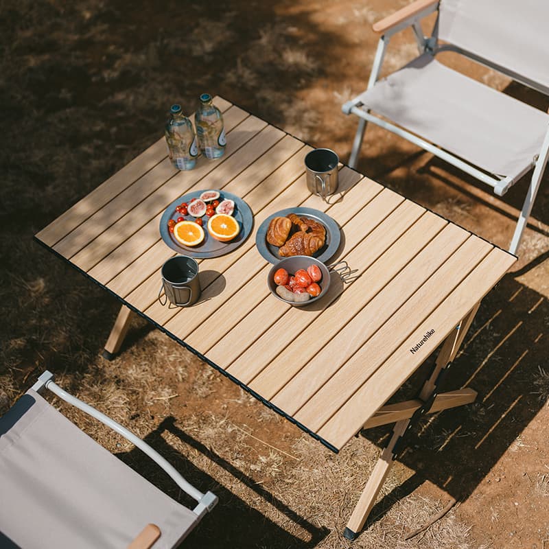 میز کمپینگ نیچرهایک Naturehike Aluminum Alloy Egg Roll Table – M – CNK2300JU010 — تصویر ۲