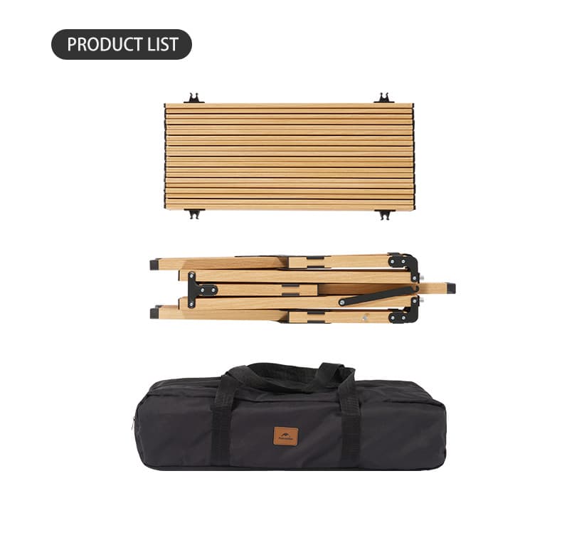 میز کمپینگ نیچرهایک Naturehike Aluminum Alloy Egg Roll Table – M – CNK2300JU010 — تصویر ۴