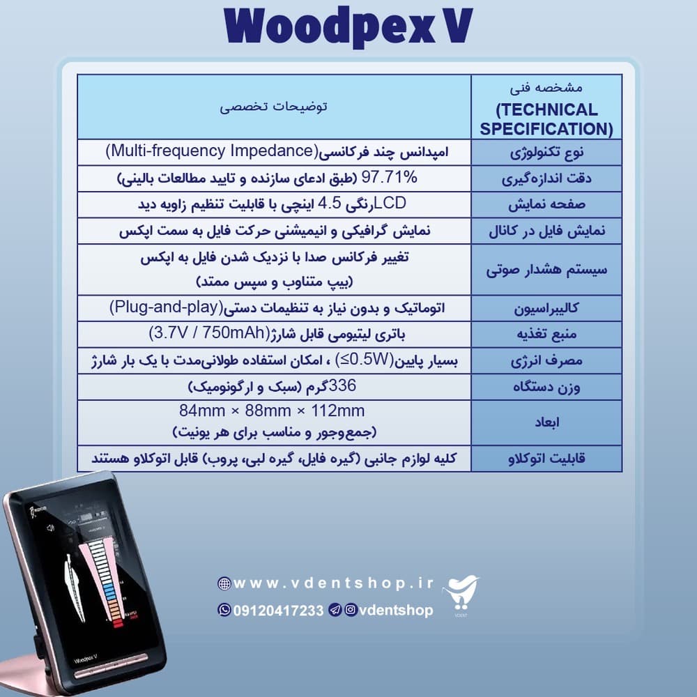 اپکس فایندر وودپکر Woodpecker مدل وودپکس5 Woodpex V — تصویر ۸