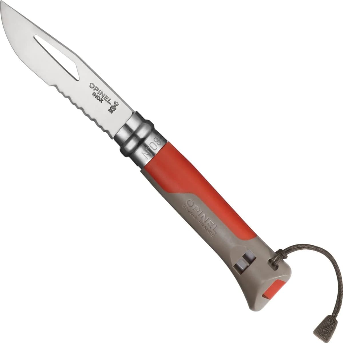 چاقو اپینل 08 آتدور Opinel No.08 Stainless Steel Folding Knife – Outdoor Brown Red