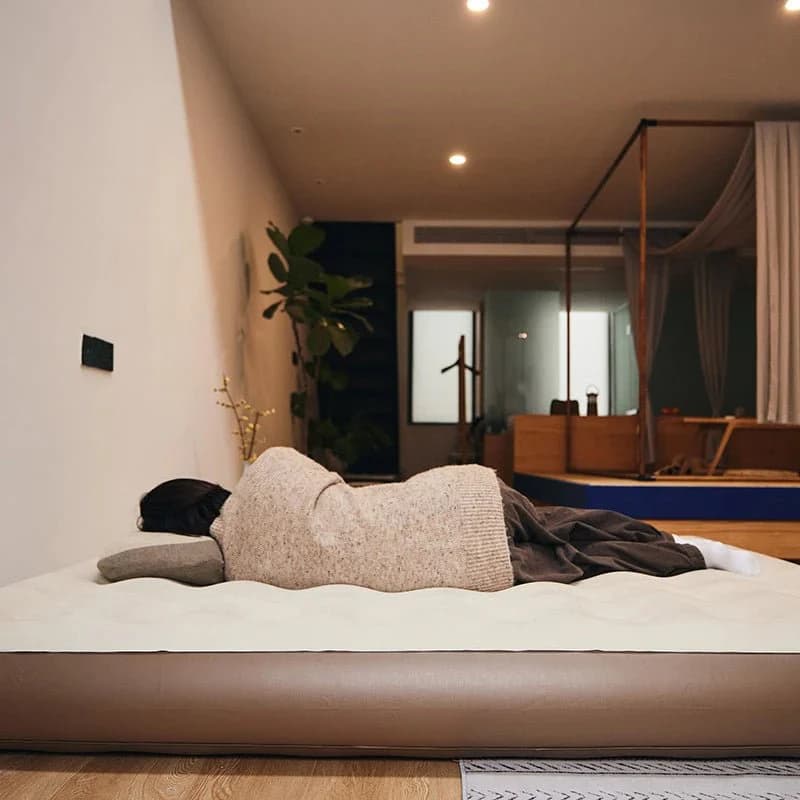 تشک بادی نیچرهایک تک نفره – ضخامت 25 سانت – پمپ شارژی Naturehike C25 Single Built-In Pump Inflatable Mattress – CNK2550WS013 — تصویر ۷
