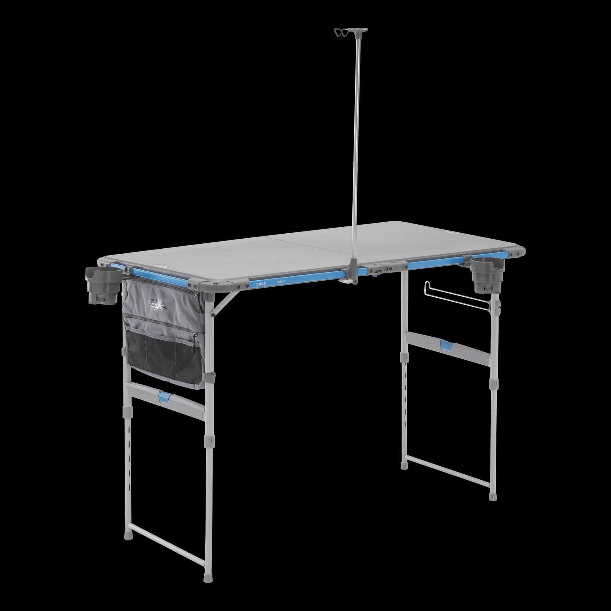 میز کمپینگ کر – 4 فوت با سیستم فلکس ریل Core 4 Foot FlexRail Outdoor Camp Table