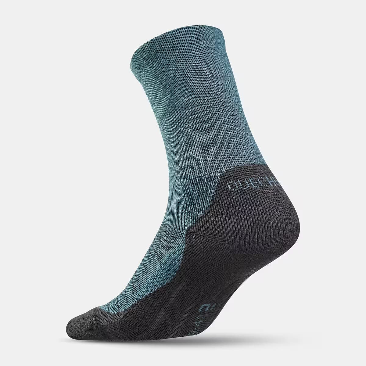 جوراب کچوا ساق بلند – 2 جفت Quechua Long Sleeve Outdoor Socks – Gray and Blue – 2 Pairs – Hike 100 — تصویر ۷