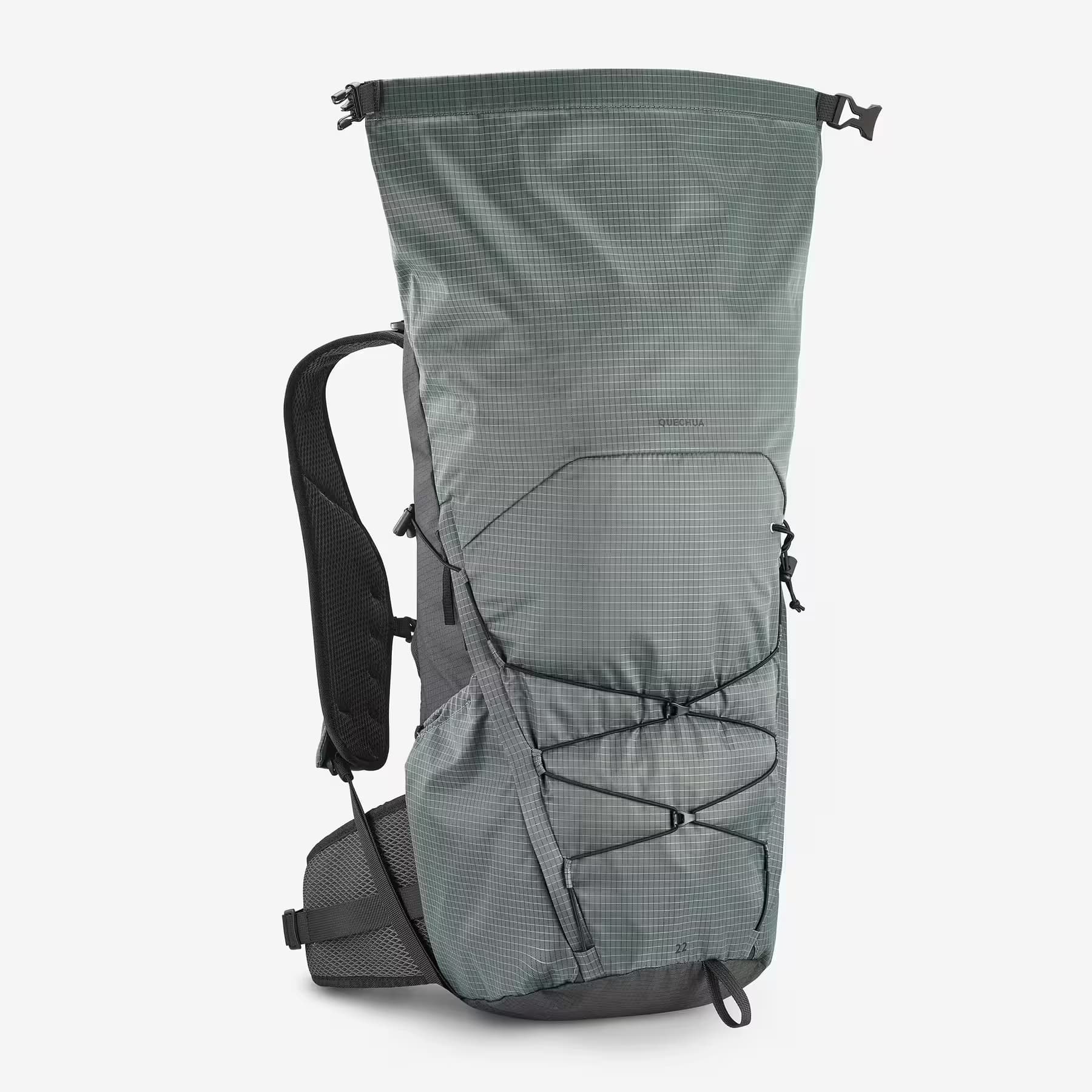 کوله پشتی کچوا کوهنوردی 22 لیتری Quechua Outdoor Backpack – 22 L – Green – MH500 Light — تصویر ۵