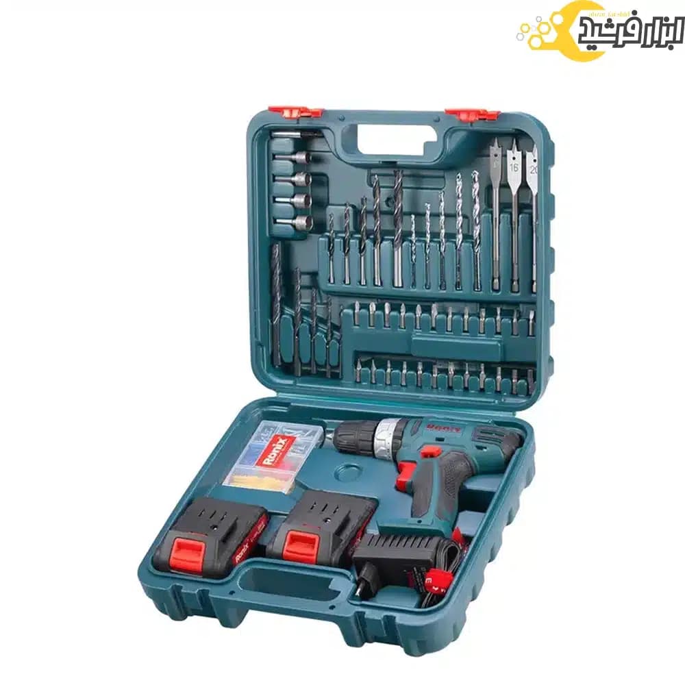 ست دریل شارژی رونیکس RS-8019 مجموعه 53 پارچه