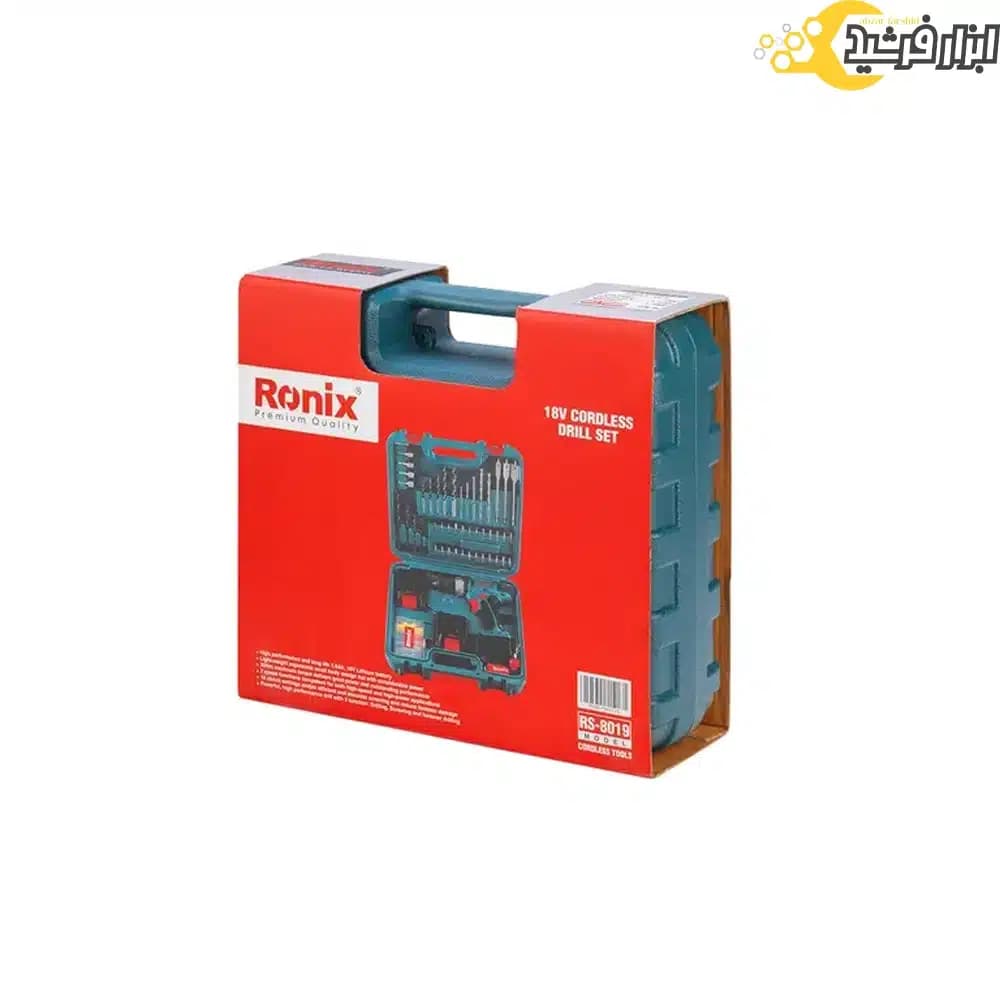 ست دریل شارژی رونیکس RS-8019 مجموعه 53 پارچه — تصویر ۴