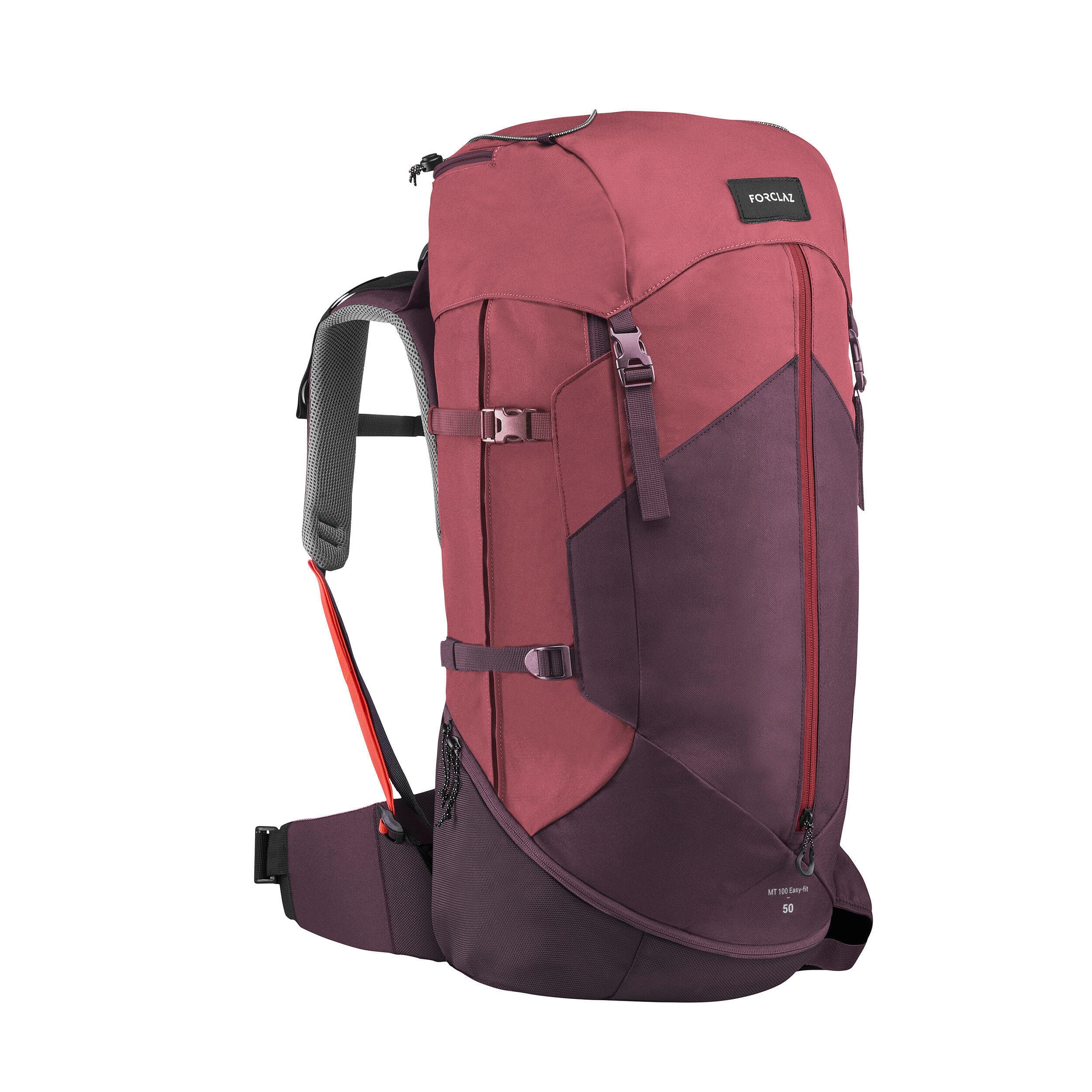 کوله پشتی کوهنوردی فورکلاز ۵۰ لیتری Forclaz Women’s Trekking Backpack – 50L – MT100 EASYFIT