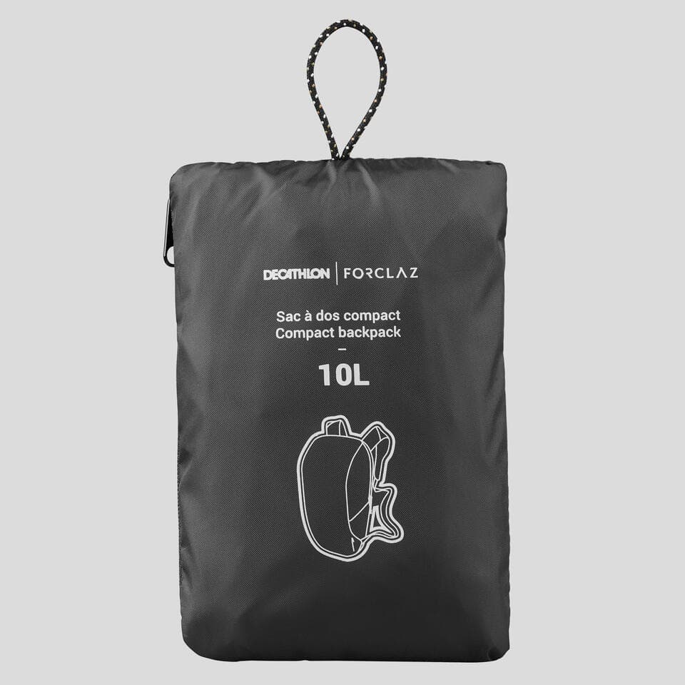کوله حمل فورکلاز – 10 لیتری دکتلون Forclaz Compact Backpack – 10 Liter – Black – Travel — تصویر ۶