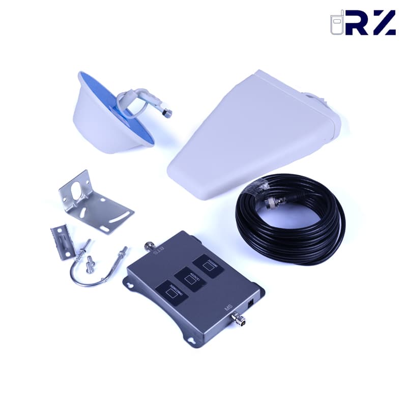 پکیج تقویت آنتن موبایل ۳ باند (alc) نقره ای مدل MZ103-SLR