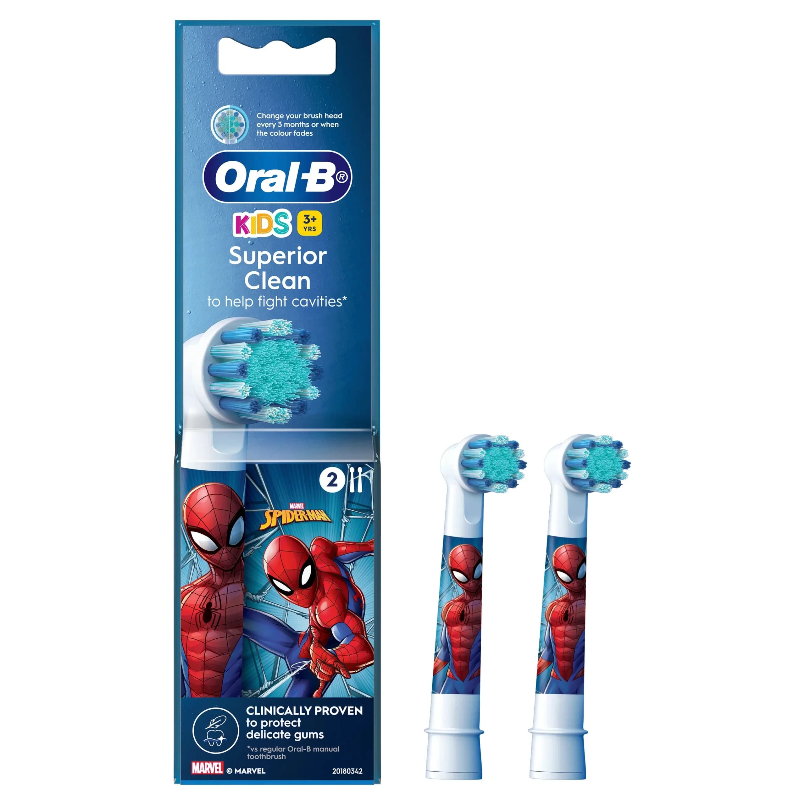 سری یدک مسواک برقی کودک اورال بی Oral-B بسته 2 عددی — تصویر ۶