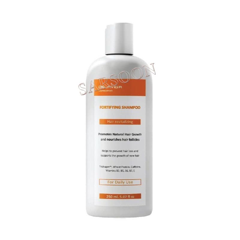 شامپو تقویت کننده مو دلاویگا مناسب مصرف روزانه حجم 250 میلی لیترFortifying Shampoo Delaviga 250 Ml