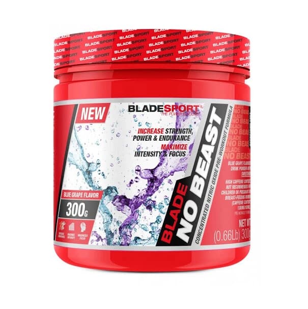 پودر پمپ نوبیست بلید اسپرت 300 گرم 28 سروینگ با طعم انگور BLADE SPORT No Beast Pump 300 Gr