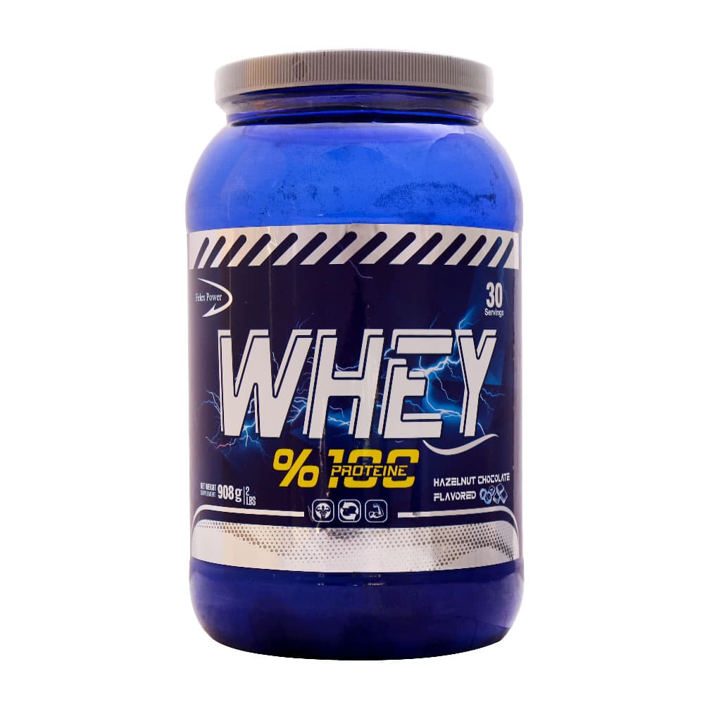 پودر پروتئین وی فلکس پاور 908 گرم شکلات فندق Flex Power Whey Powder 908 g