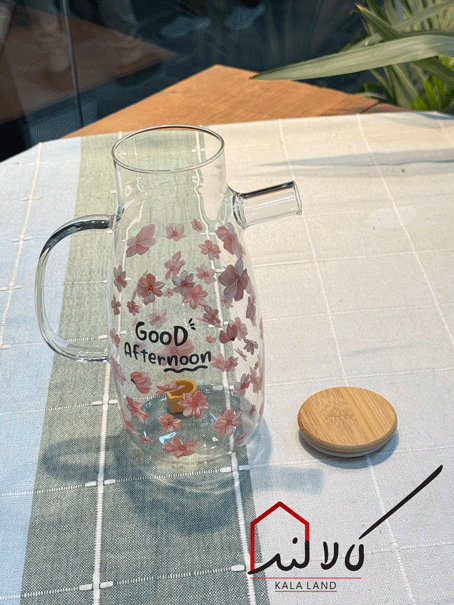 ظرف روغن پیرکس گلی